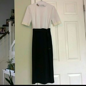 Ted Baker Black/White Midi Dress